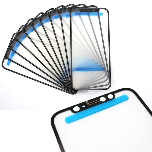 10x OCA Front Glass Screen For Apple iPhone X XS Replacement Touch Pack Repair