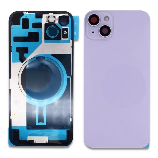 For iPhone 14 Plus Replacement Rear Back Glass Camera Lens Brackets Purple