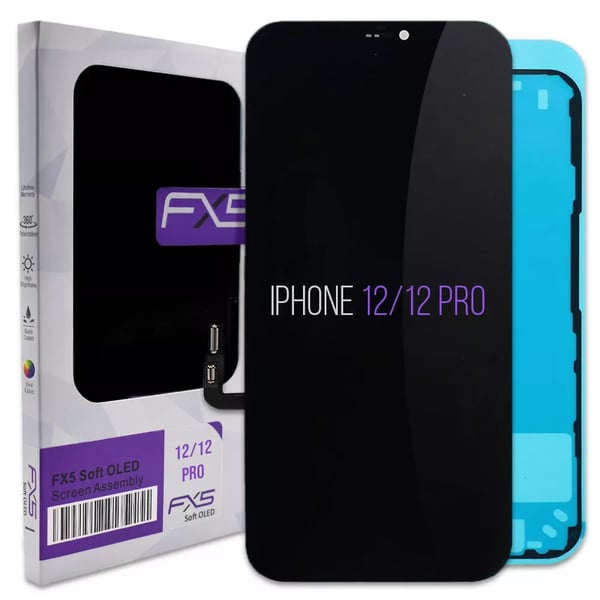 FX5 Screen For iPhone 12 12 Pro Replacement Display Touch Digitizer HD Soft OLED FX5 Screen For iPhone 12 12 Pro Replacement Display Touch Digitizer HD Soft OLED