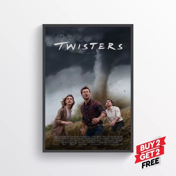 Twisters Movie Film Poster Print Wall Art Gift A5 14.8 x 21CM