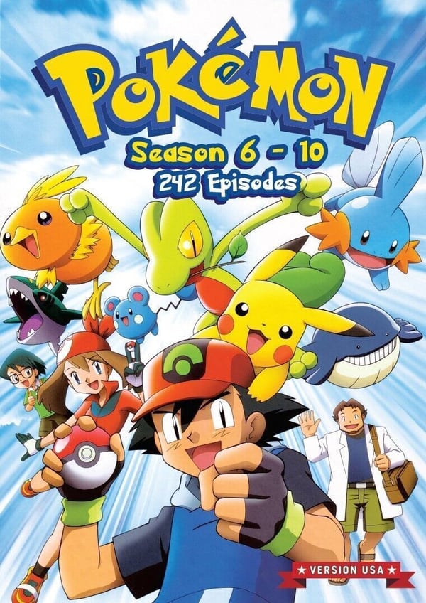 Pokémon (Säsong 6-10) - Animeserie DVD (242 avsnitt) (Engelskt tal)