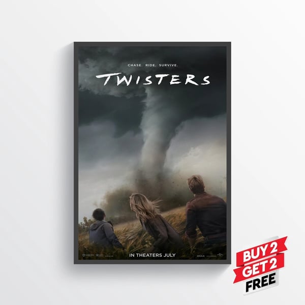 Twisters Movie Film Poster Print Wall Art Gift A2 42 X 59.9CM