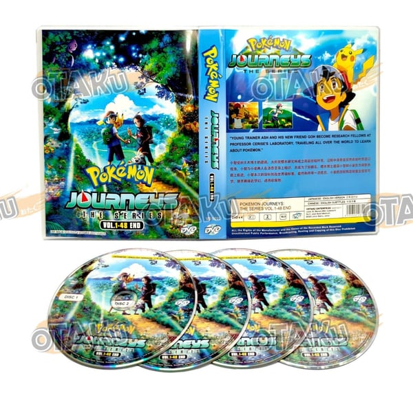Pokémon Journeys: The Series - Anime TV DVD (1-48 episoder) (Engelsk tale)