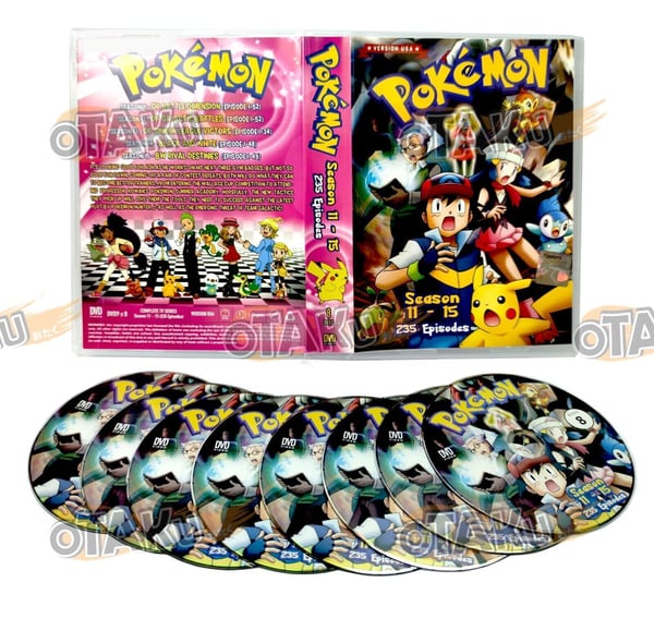 Pokémon (Sesong 11-15) - Animeserie DVD (235 episoder) (Engelsk tale)