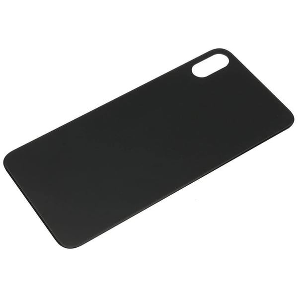 For iPhone XS Max Replacement rear back Glass Big Hole Camera Space Grey