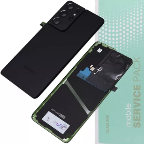 Battery Cover For Samsung Galaxy S21 Ultra G998 Replacement Service Pack Black