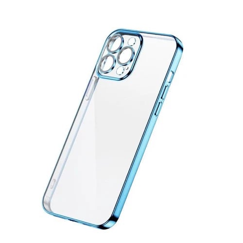 JoyRoom Clear Protective Phone Case for iPhone 13 Pro Max Shockproof Blue Cover