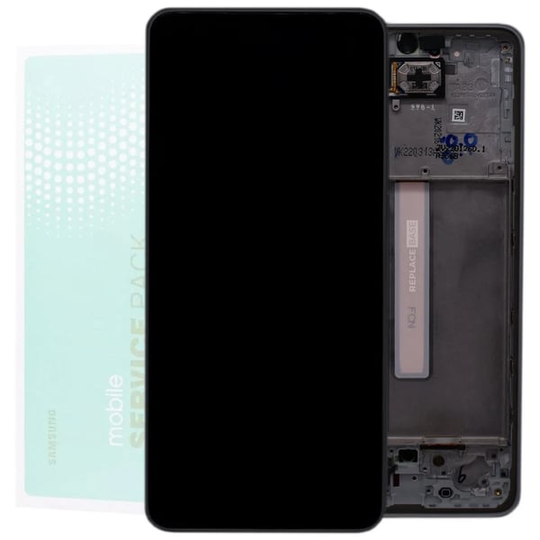 AMOLED Touch Screen Assembly Frame For Samsung A33 5G A336 Replacement Black