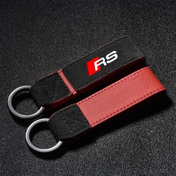 Alloy Car Keyrings Holder Accessories For Audi RS TT Logo RS2 RS3 RS4 RS5 RS6 RS7 RS8 Auto Styling Key Chain Key Rings Pendant - Color Name : for RS red