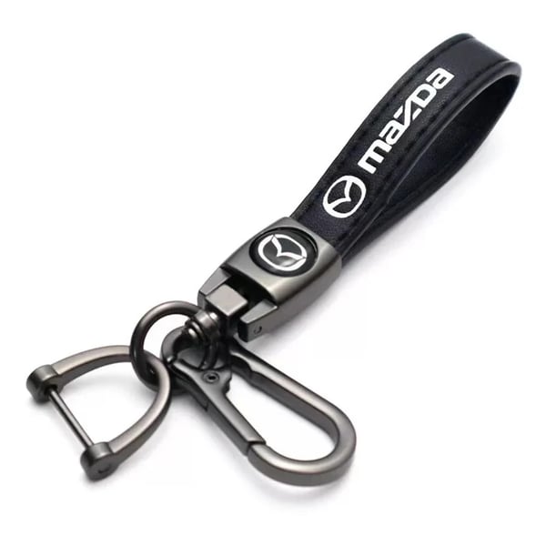 Metal+Leather Car Logo Keychain Key Ring For Mazda 2 3 6 8 CX4 CX-5 CX-7 CX-9 CX-3 Atenza For Men And Women Gift Pendant Styling