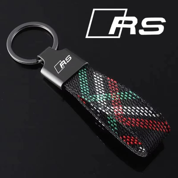 Webbing Key Chain Holder Pendant Car Keyring for Audi Sline Quattro RS A3 A5 A6 A4 RS6 RS5 RS7 S7 S4 S6 TTS Q2L Q5 S8 S6 S3 S4 Color Name : G