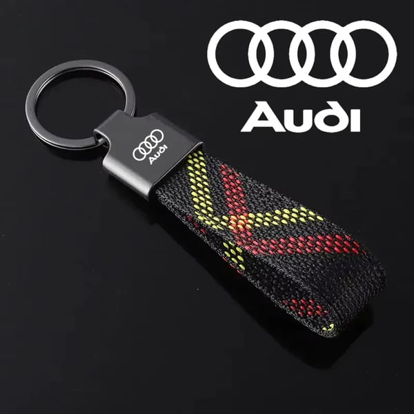 Webbing Key Chain Holder Pendant Car Keyring for Audi Sline Quattro RS A3 A5 A6 A4 RS6 RS5 RS7 S7 S4 S6 TTS Q2L Q5 S8 S6 S3 S4 Color Name : C