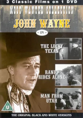 John Wayne The Lucky Texan / Randy Rides Alone / Man From Utah DVD Westerns Brand New