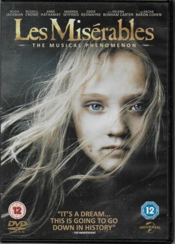 Les Misérables DVD - Musikal & Broadway (2012) med Hugh Jackman