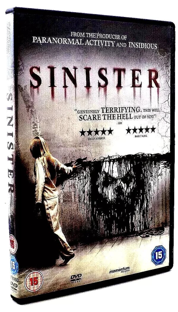 Sinister DVD (2013) med Ethan Hawke