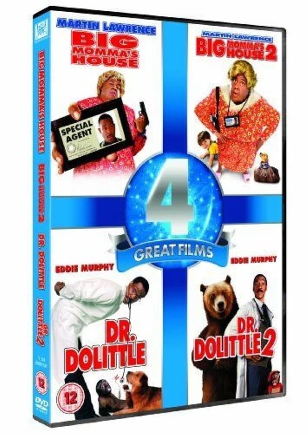 Big Momma's House / Big Momma's House 2 / Dr. Dolittle / Dr. Dolittle 2 DVD Brand New