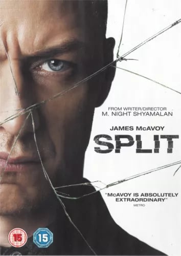 Split - James McAvoy, M. Night Shyamalan (DVD, Region 2)