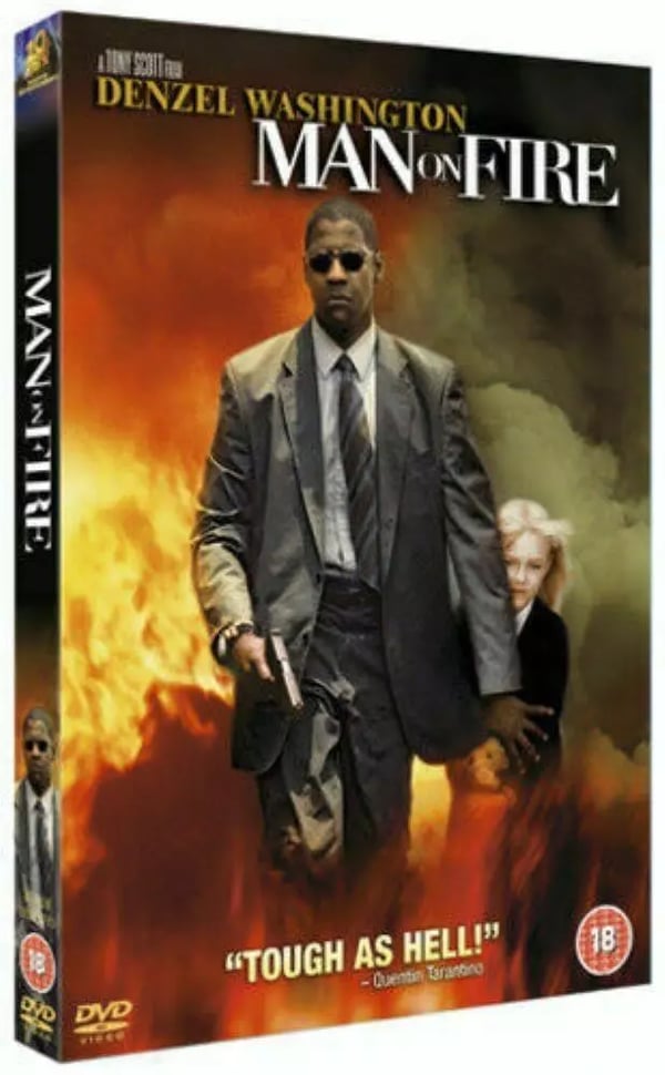 Man On Fire (2005) DVD Toiminta, pääosassa Denzel Washington Man On Fire (2005) DVD Toiminta, pääosassa Denzel Washington