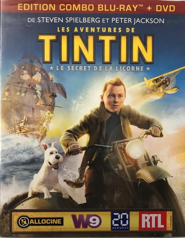 The Adventures Of Tintin - Secret Of The Unicorn (BluRay+ DVD) and Brand New