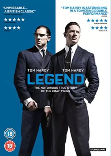 Legend DVD (2016) med Tom Hardy