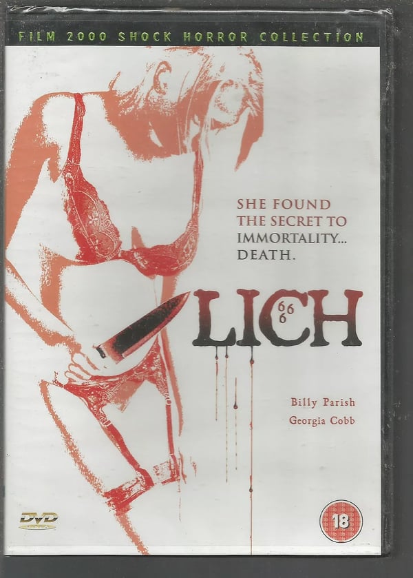 Lich DVD – Skrekkfilm med Billy Parish og Georgia Cobb Lich DVD – Skrekkfilm med Billy Parish og Georgia Cobb