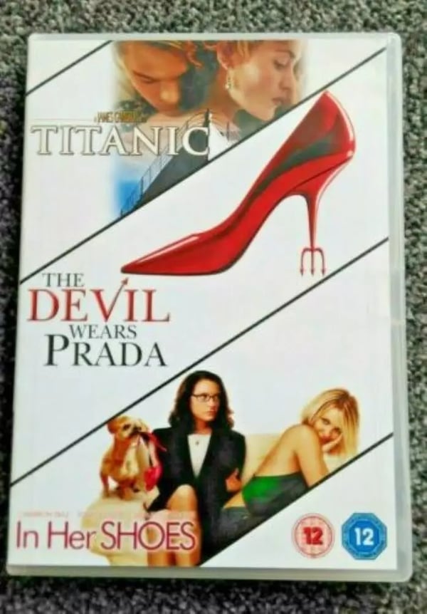 Titanic, The Devil Wears Prada & In Her Shoes DVD Drama Brand New