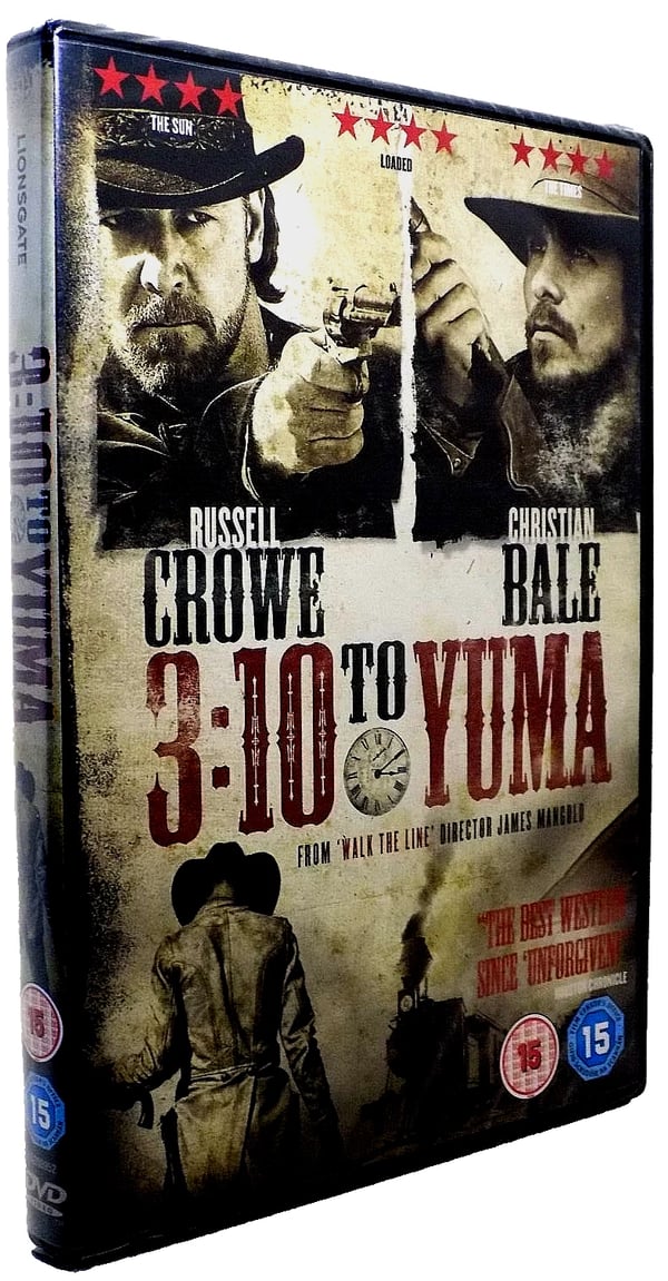 3:10 To Yuma DVD (2008) med Russell Crowe & Christian Bale