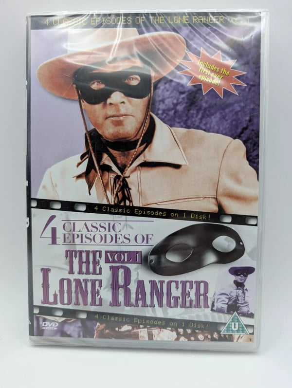 The Lone Ranger Vol. 1 - 4 Klassiske Afsnit - DVD