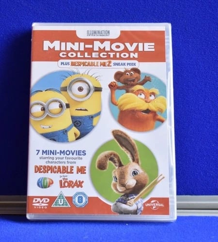 7 Mini Movie Collection Despicable Me The Lorax Characters (DVD, 2013) (G) Brand New