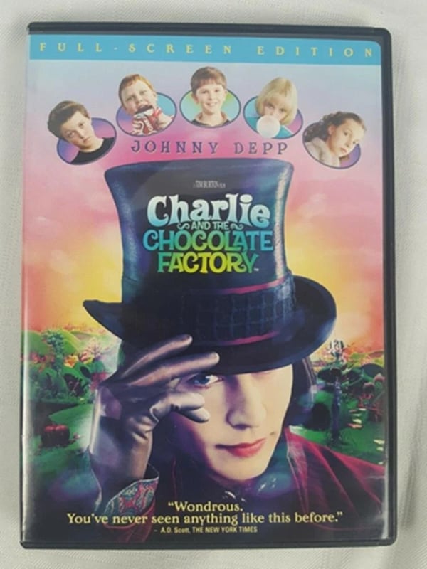 Charlie and the Chocolate Factory DVD Johnny Depp 2005 Brand New