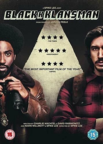 BlackkKlansman DVD (2018) med Adam Driver