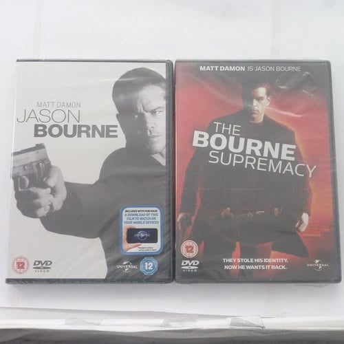 Jason Bourne (DVD, 2016) + The Bourne Supremacy DVD Bundle Matt Damon Films Brand New