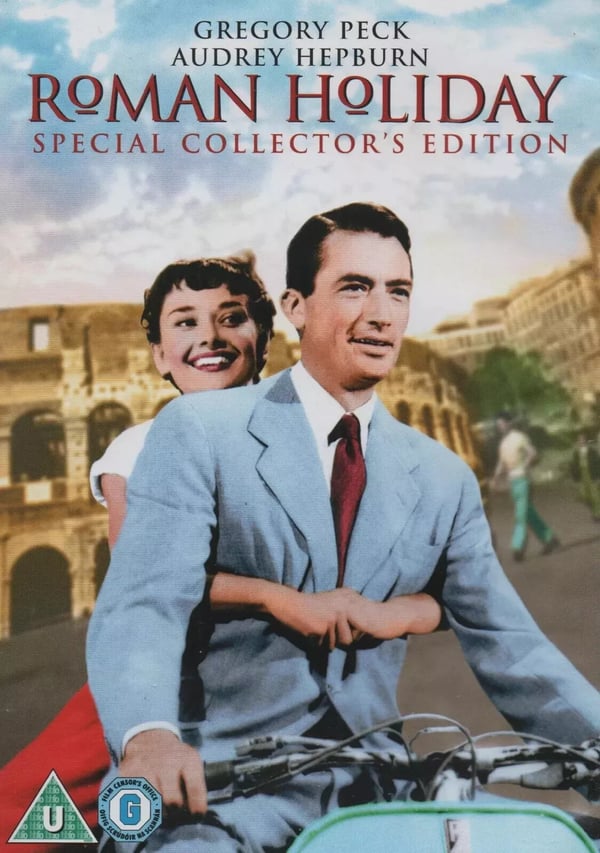 Roman Holiday - DVD med Gregory Peck & Audrey Hepburn
