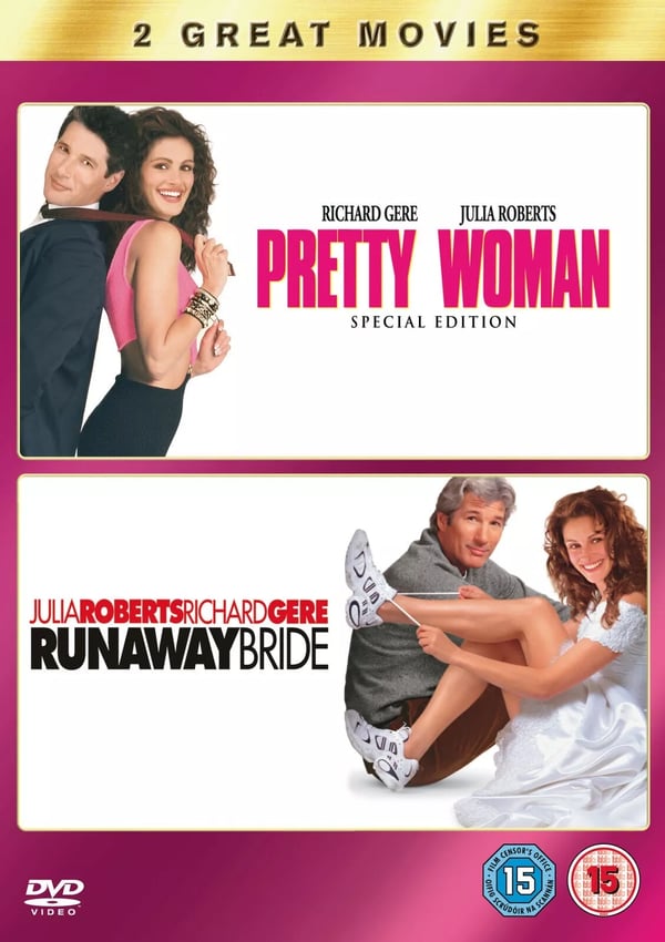 Pretty Woman / Runaway Bride DVD med Julia Roberts & Richard Gere