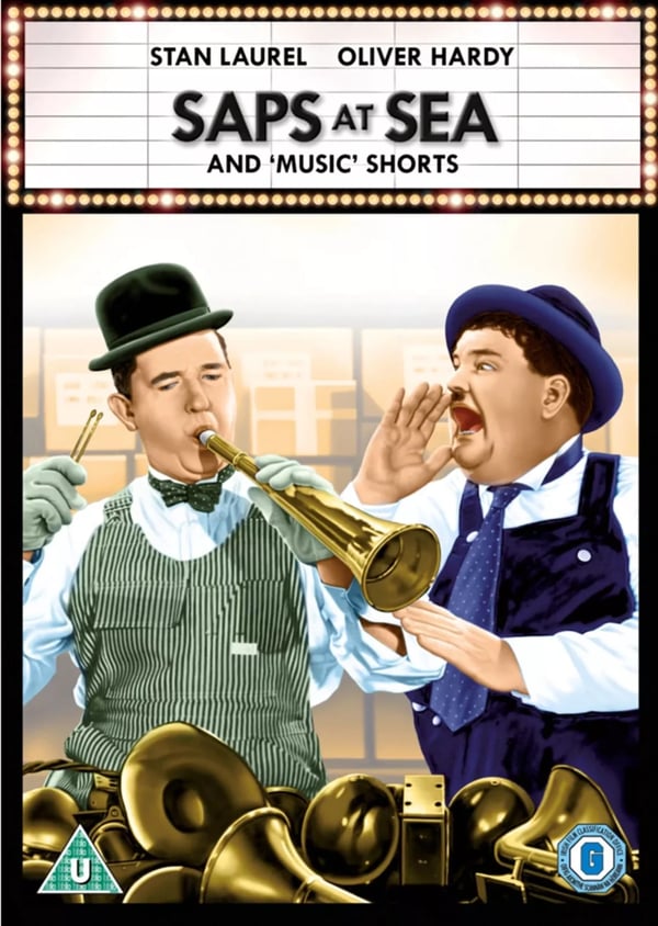 Saps at Sea (DVD) – Klassisk Komedie med Helan og Halvan