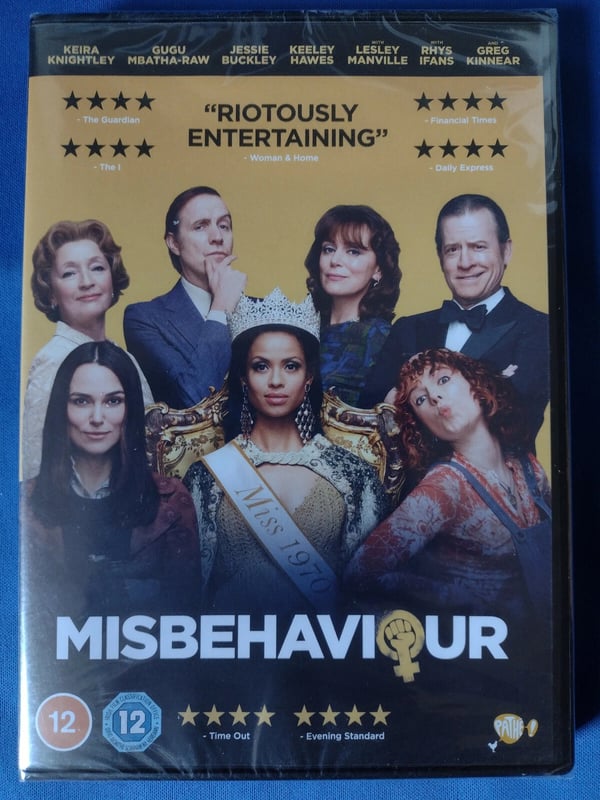MISBEHAVIOUR DVD (2020) Keira Knightley
