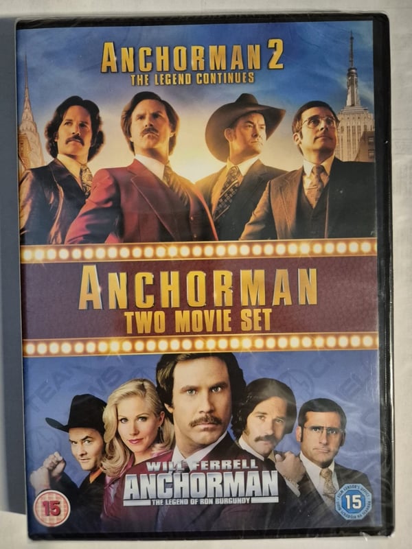 ! Anchorman - The Legend Of Ron Burgundy / Anchorman 2 - The Legend Continues Brand New
