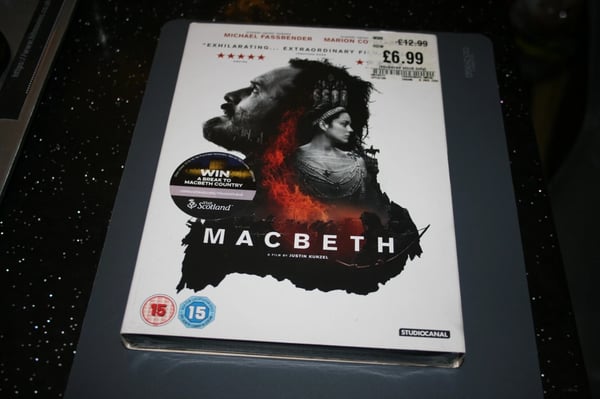 Macbeth (DVD, 2016) . Cert 15. + Slip Cover. Brand New