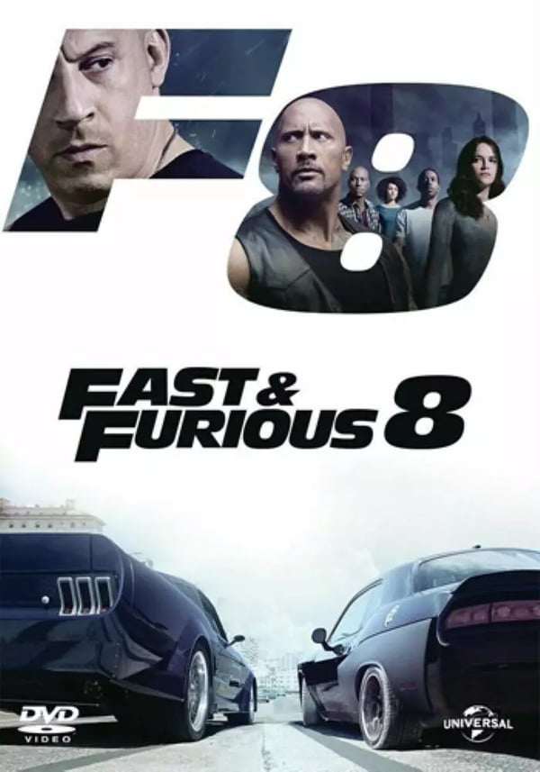 Fast & Furious 8 DVD Action (2016) Dwayne Johnson Brand New