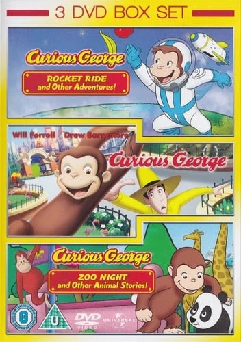 Curious George Volumes 1 & 2 & The Movie - Region 2 DVD Brand New
