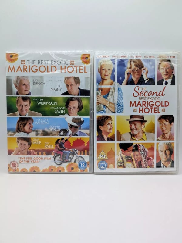 THE BEST EXOTIC MARIGOLD HOTEL AND THE SECOND DVD'S . Brand New