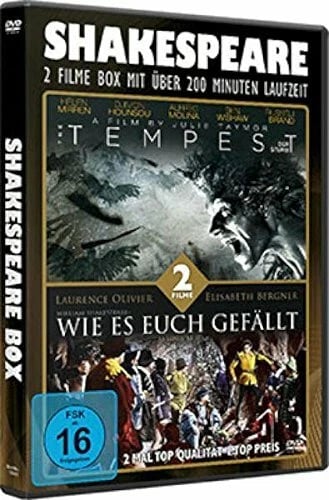The Tempest AND As You Like It - DVD - Shakespeare Box - 2 Movies - 2014 Brand New