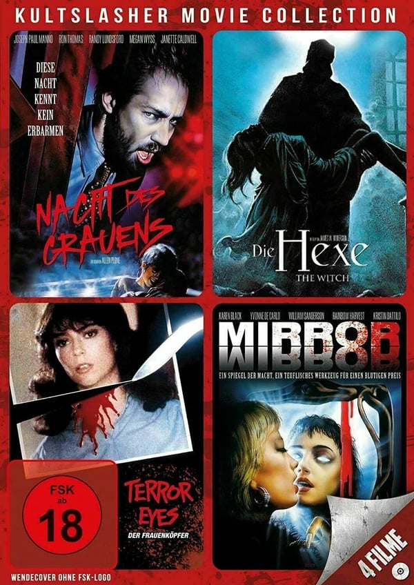 Kultslasher Movie Collection 4 Movies - DVD - The Witch - Mirror No English Brand New