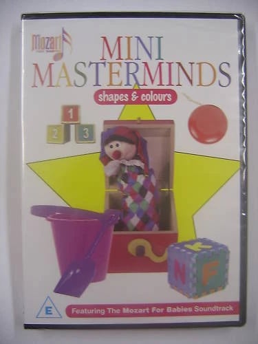 Mozart 4 Babies Mini Masterminds Shapes & Colours DVD Region Free - Brand New