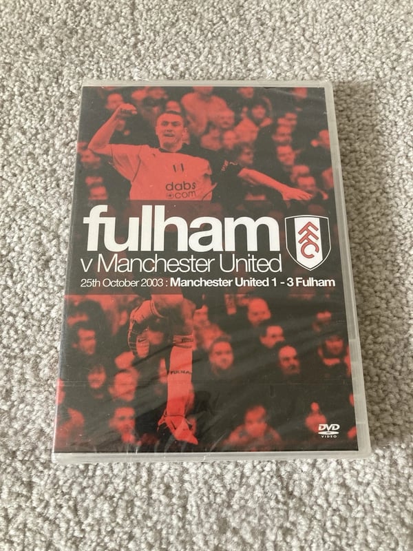 Fulham v Manchester United October 2003 - DVD Brand New Fulham v Manchester United October 2003 - DVD Brand New
