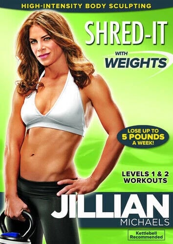 Jillian Michaels: Shred It With Weights (DVD, 2014) Treningsprogram