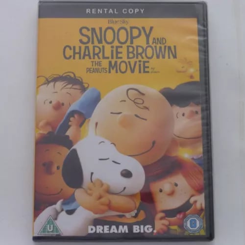 Snoopy and Charlie Brown The Peanuts Movie DVD (2015) RENTAL COPY Blue Sky Brand New