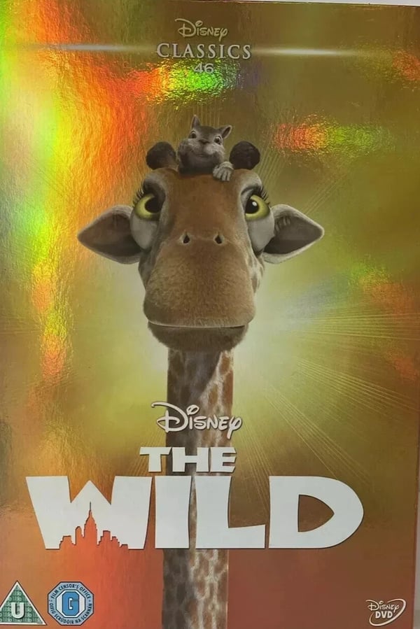 Disney The Wild Animated DVD O RING SHINY SLIPCOVER SLEEVE Brand New