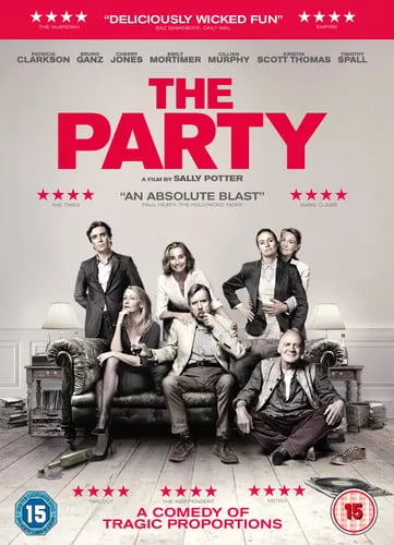 The Party DVD (2018) Patricia Clarkson, Potter (DIR) cert 15 Brand New