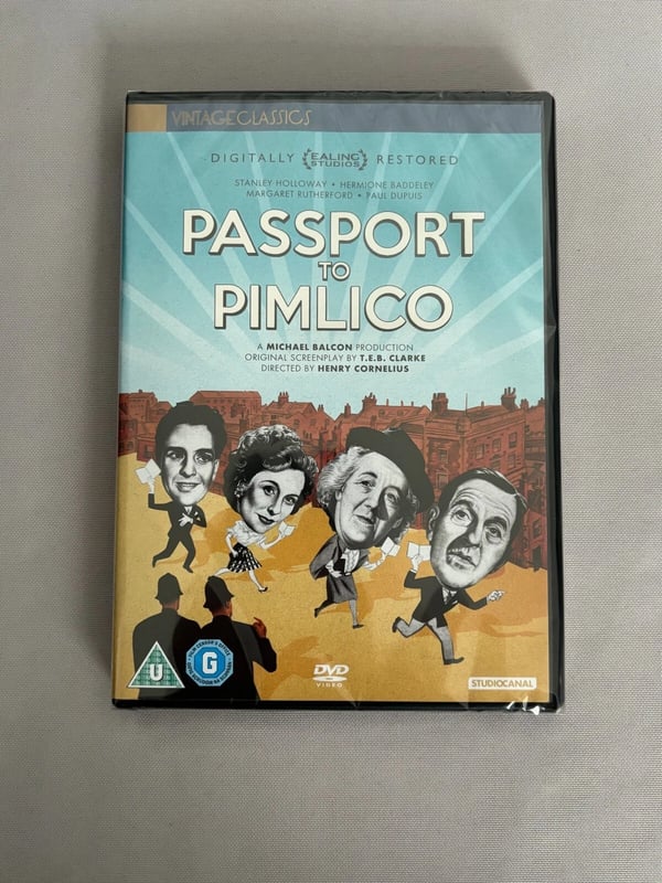 Passport To Pimlico (Ealing Studios) DVD Stanley Holloway Brand New